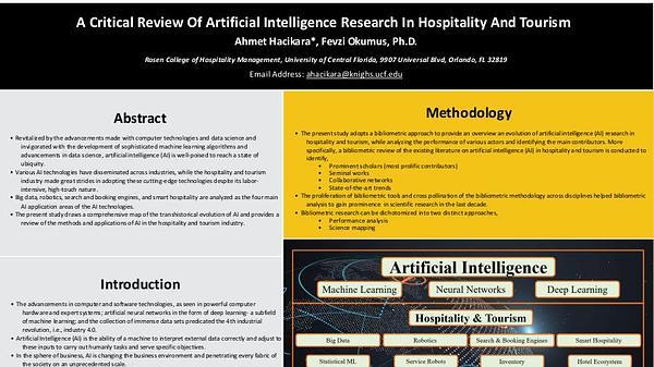 A critical review of artificial intelligence research in hospitality and tourism