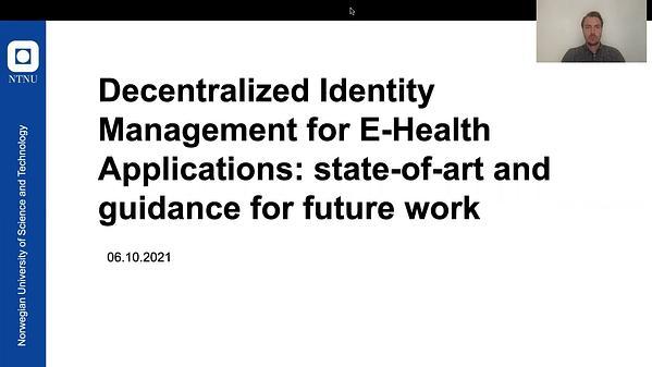 De-Centralized Identity Management For Virtualized Healthcare