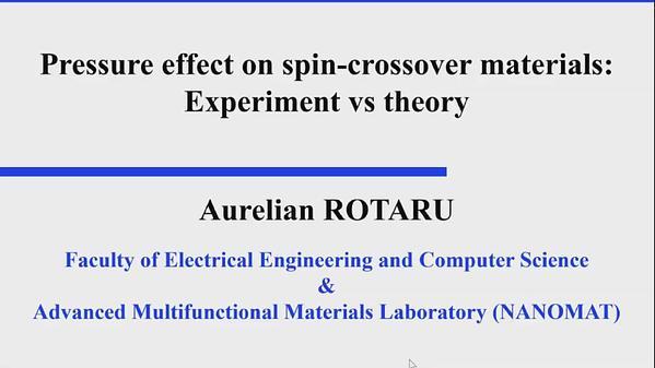 Pressure effect on spin-crossover materials: Experiment vs theory