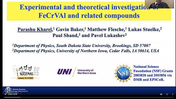Experimental and theoretical investigation of FeCrVAl and related compounds