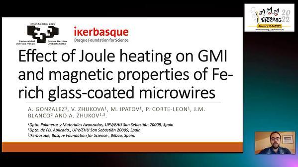 Effect of Joule Heating on GMI and Magnetic Properties of Fe-rich Glass-Coated Microwires