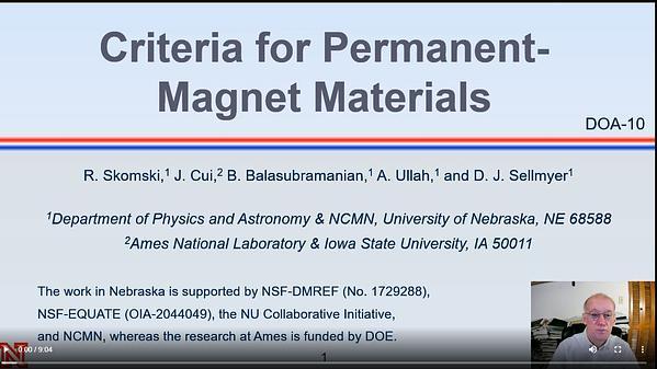 Criteria for Permanent-Magnet Materials