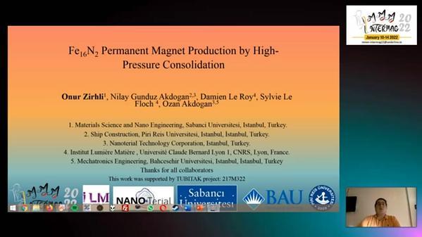 Fe16N2 Permanent Magnet Production by High-Pressure Consolidation