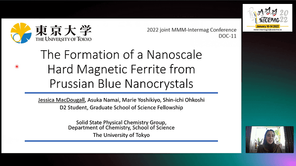 The Formation of a Nanoscale Hard Magnetic Ferrite from Prussian Blue Nanocrystals