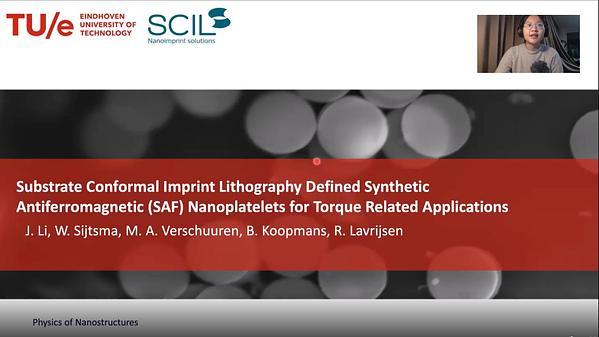Substrate Conformal Imprint Lithography Defined Synthetic Antiferromagnetic Nanoplatelets for Torque Related Applications