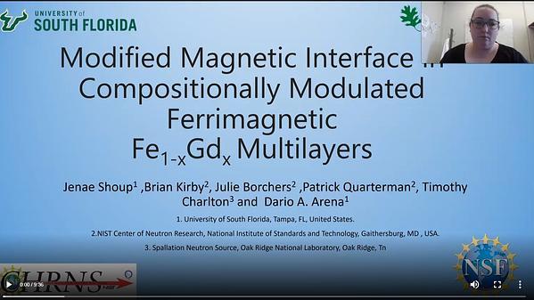 Modified Magnetic Interface in Compositionally Modulated Ferrimagnetic Fe1-xGdx Multilayers