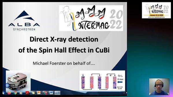 Direct X-ray detection of the spin Hall effect in CuBi