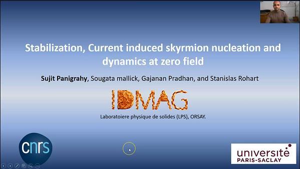 Current induced skyrmion nucleation at zero field