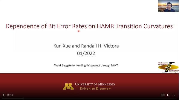 Dependence of Bit Error Rates on HAMR Transition Curvatures