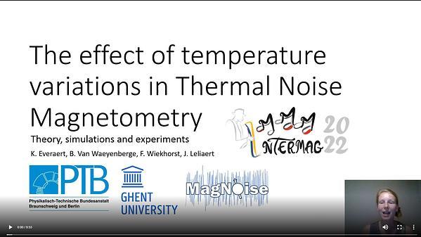 The Effect of Temperature Variations in Thermal Noise Magnetometry