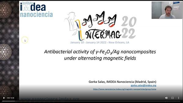 Antibacterial activity of g-Fe2O3/Ag nanocomposites under alternating magnetic fields
