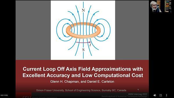 Current Loop Off Axis field Approximations with Excellent Accuracy and Low Computational Cost
