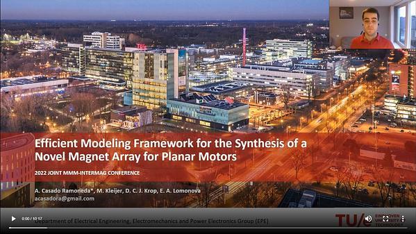 Efficient Modeling Framework for the Synthesis of a Novel Magnet Array for Planar Motors