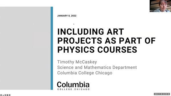 Including art projects as part of physics courses