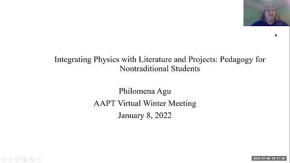 Integrating Physics with Literature and Projects: Pedagogy for Nontraditional Students