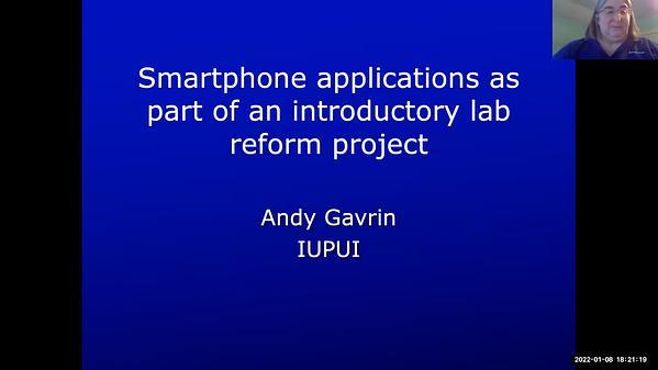 Smartphone applications as part of an introductory lab reform project