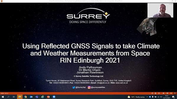 Using Reflected GNSS Signals to take Climate and Weather Measurements from Space