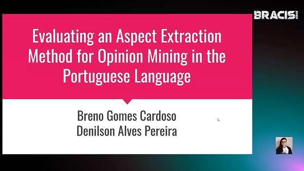 Evaluating an Aspect Extraction Method for Opinion Mining in the Portuguese Language
