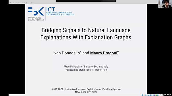 Bridging Signals to Natural Language Explanations With Explanation Graphs