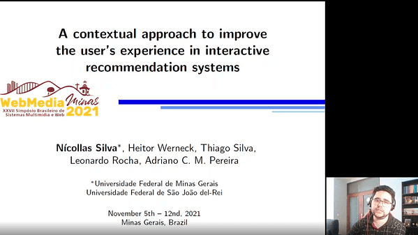 A contextual approach to improve the user's experience in interactive recommendation systems