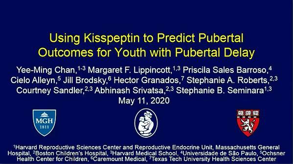 Using Kisspeptin to Predict Pubertal Outcomes for Youth With Pubertal Delay