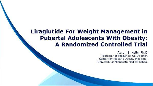 Liraglutide for Weight Management in Pubertal Adolescents with Obesity: A Randomized Controlled Trial