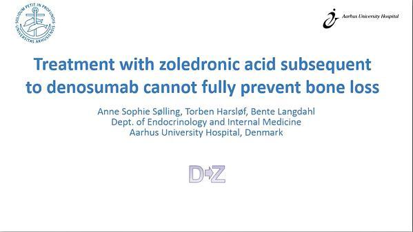 Treatment with Zoledronic Acid Subsequent to Denosumab Cannot Fully Prevent Bone Loss