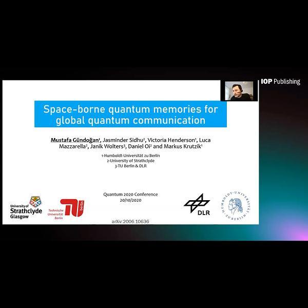 Space-borne quantum memories for global quantum communication