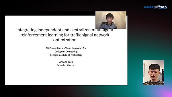 Integrating independent and centralized multi-agent  reinforcement learning for traffic signal network optimization