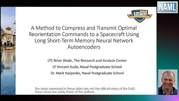 A Method to Compress and Transmit Optimal Reorientation Commands to a Spacecraft Using Long Short-Term Memory Neural Network Autoencoders