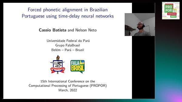 Forced Phonetic Alignment in Brazilian Portuguese Using Time-Delay Neural Networks