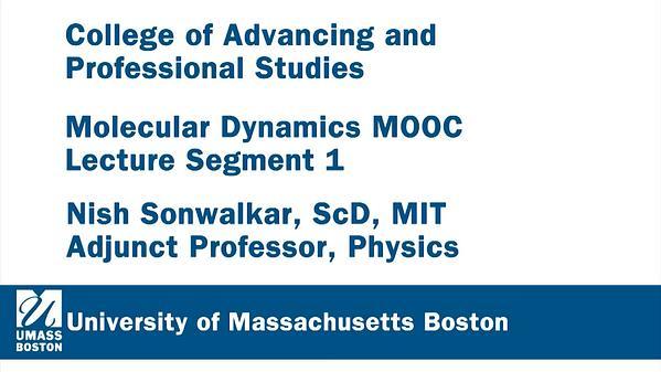 Molecular Dynamics MOOC 1.1.1. Introduction to Computational Science