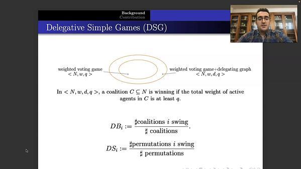 Computation and Bribery of Voting Power in Delegative Simple Games