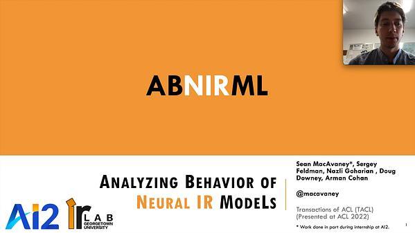 Analyzing the Behavior of Neural IR Models