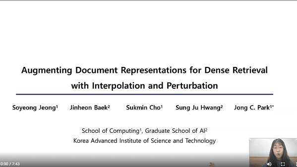 Augmenting Document Representations for Dense Retrieval with Interpolation and Perturbation