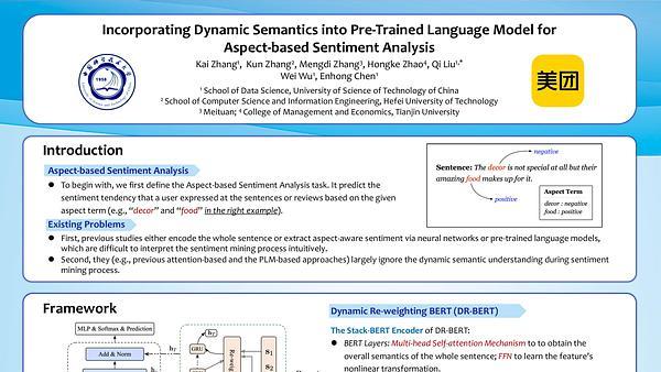 Incorporating Dynamic Semantics into Pre-Trained Language Model for Aspect-based Sentiment Analysis