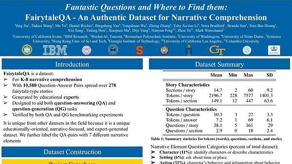 Fantastic Questions and Where to Find Them: FairytaleQA -- An Authentic Dataset for Narrative Comprehension