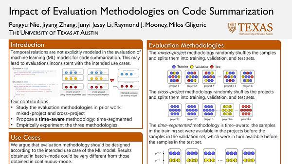 Impact of Evaluation Methodologies on Code Summarization