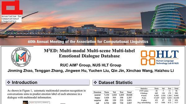 M3ED: Multi-modal Multi-scene Multi-label Emotional Dialogue Database