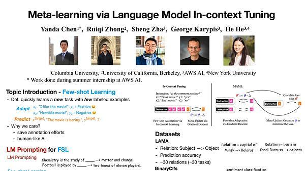 Meta-learning via Language Model In-context Tuning
