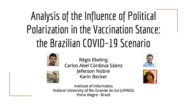 Analysis of the influence of political polarization in the vaccination stance: the Brazilian COVID-19 scenario