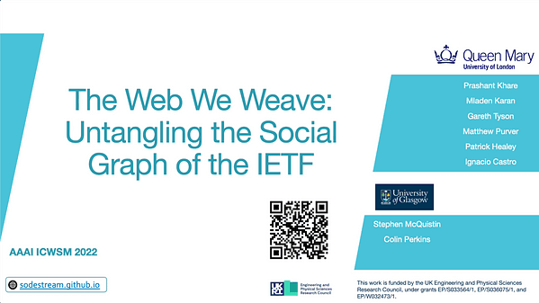 The Web We Weave: Untangling the Social Graph of the IETF