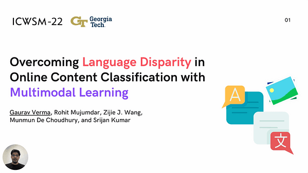 Overcoming Language Disparity in Online Content Classification with Multimodal Learning