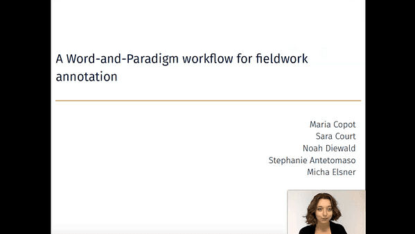 A Word-and-Paradigm Workflow for Fieldwork Annotation