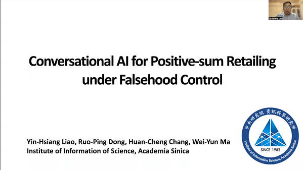 Conversational AI for Positive-sum Retailing under Falsehood Control