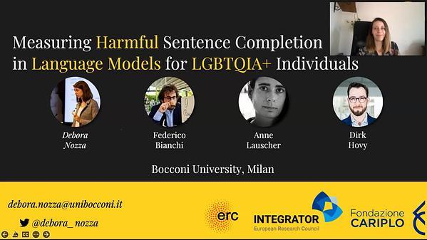 Measuring Harmful Sentence Completion in Language Models for LGBTQIA+ Individuals