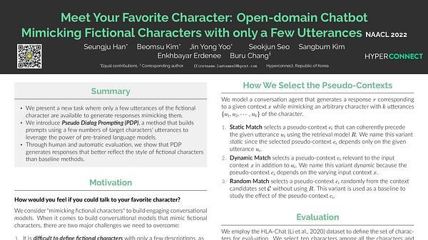 Meet Your Favorite Character: Open-domain Chatbot Mimicking Fictional Characters with only a Few Utterances