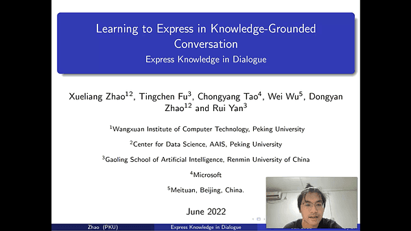 Learning to Express in Knowledge-Grounded Conversation