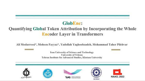 GlobEnc: Quantifying Global Token Attribution by Incorporating the Whole Encoder Layer in Transformers