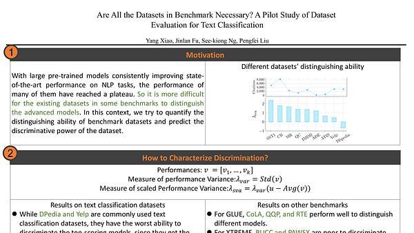 Are All the Datasets in Benchmark Necessary? A Pilot Study of Dataset Evaluation for Text Classification